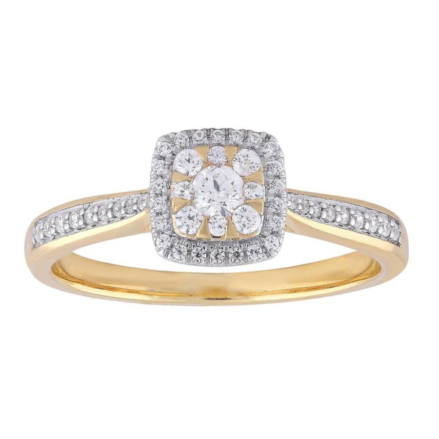 Jewellery Diamonds by WD | Ring With 0.33Ct Diamonds In 9K Yellow Gold