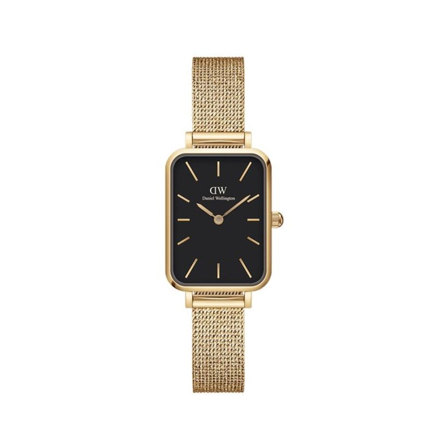 Watches Daniel Wellington | Quadro 20X26 Pressed Evergold Black Watch