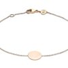 Jewellery Diamonds by WD | 9K Rose Gold Solid Mini Disc Bracelet 18Cm+1Cm