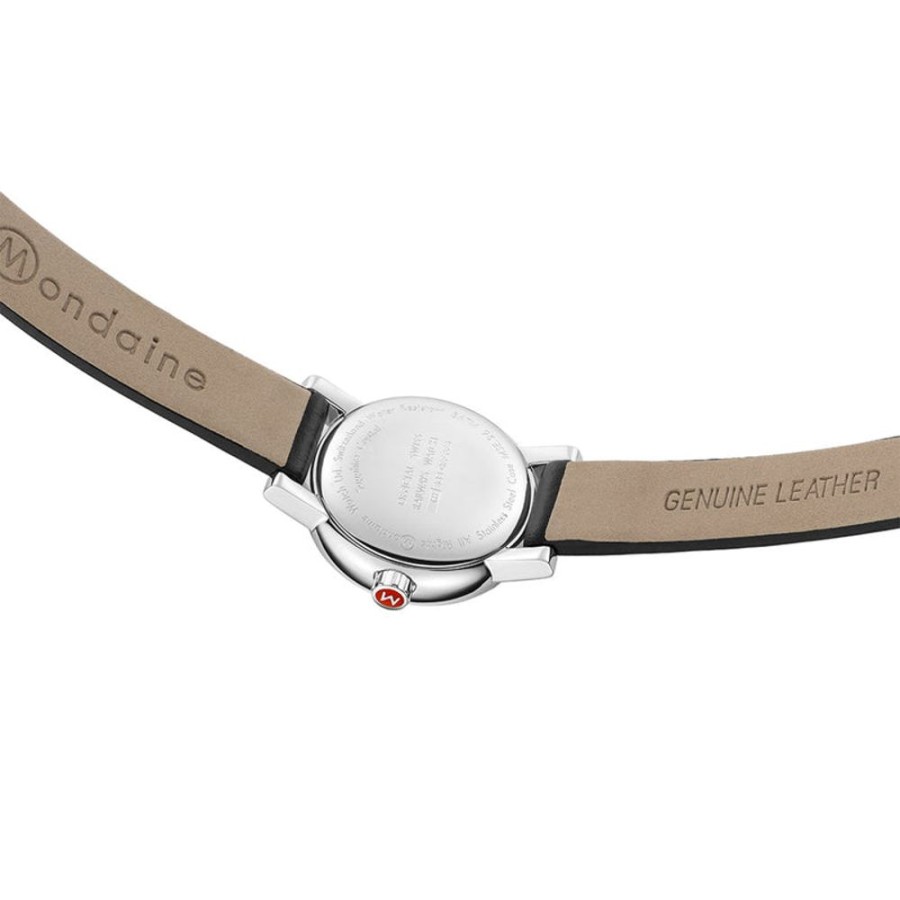 Watches Mondaine | Evo2 Petite 26Mm White Dial Leather Watch