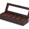 Accessories Wolf | Wm Brown 5 Piece Watch Box