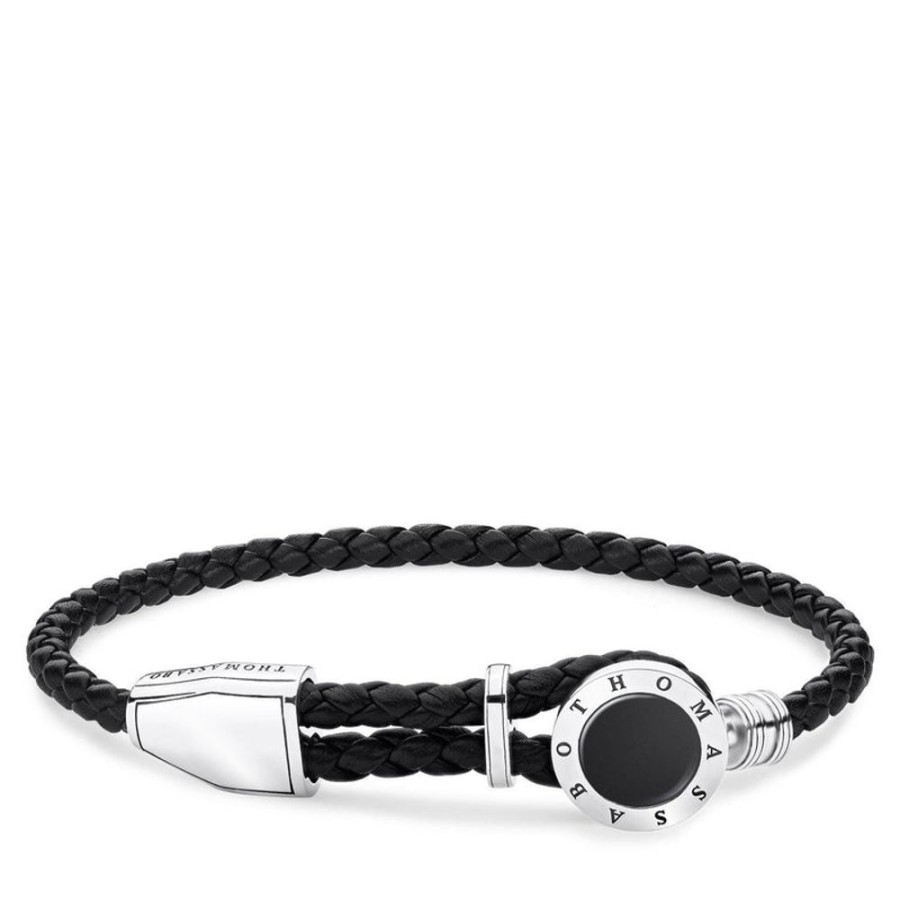 Jewellery Thomas Sabo | Leather Strap "Disc Black"