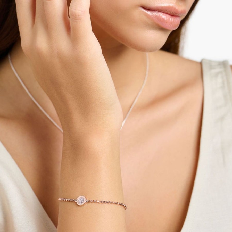 Jewellery Thomas Sabo | Bracelet Classic Pave Rose Gold