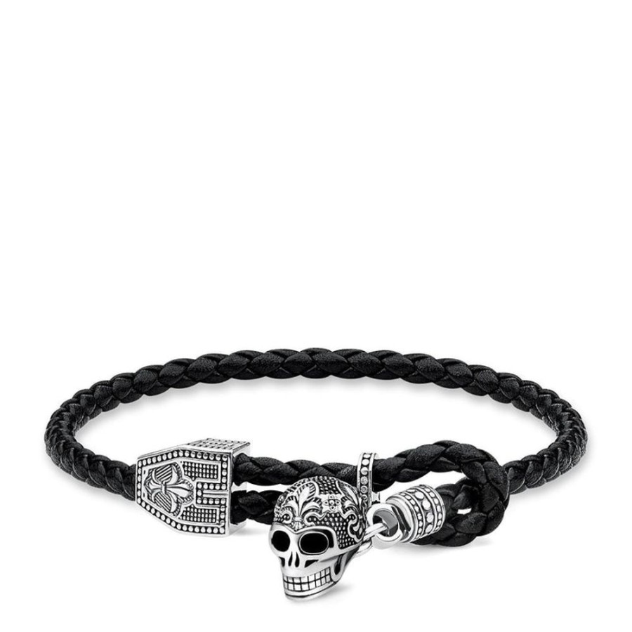 Jewellery Thomas Sabo | Leather Strap "Skull"