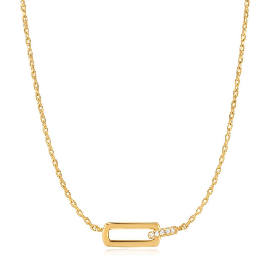 Jewellery Ania Haie | Gold Glam Interlock Necklace