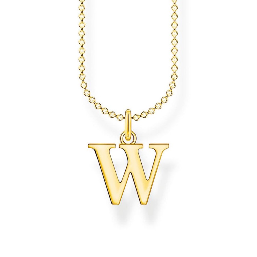 Jewellery Thomas Sabo | Necklace Letter W Gold