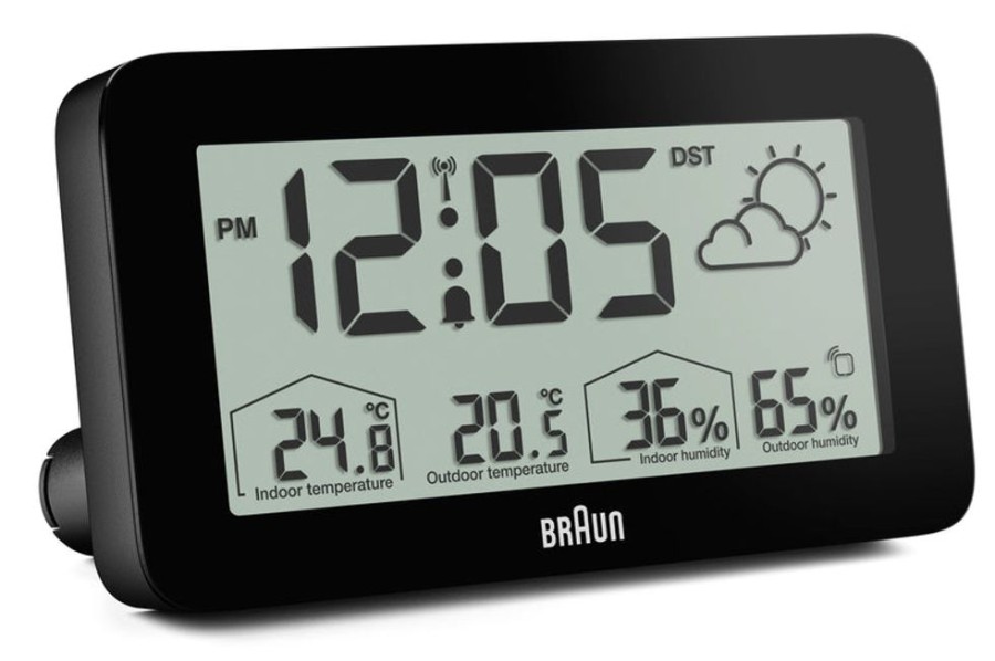 Watches Braun | Digital Weather Station Clock Black