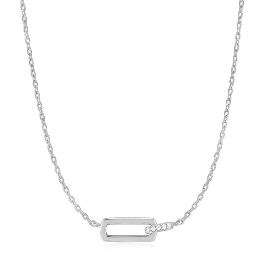 Jewellery Ania Haie | Silver Glam Interlock Necklace