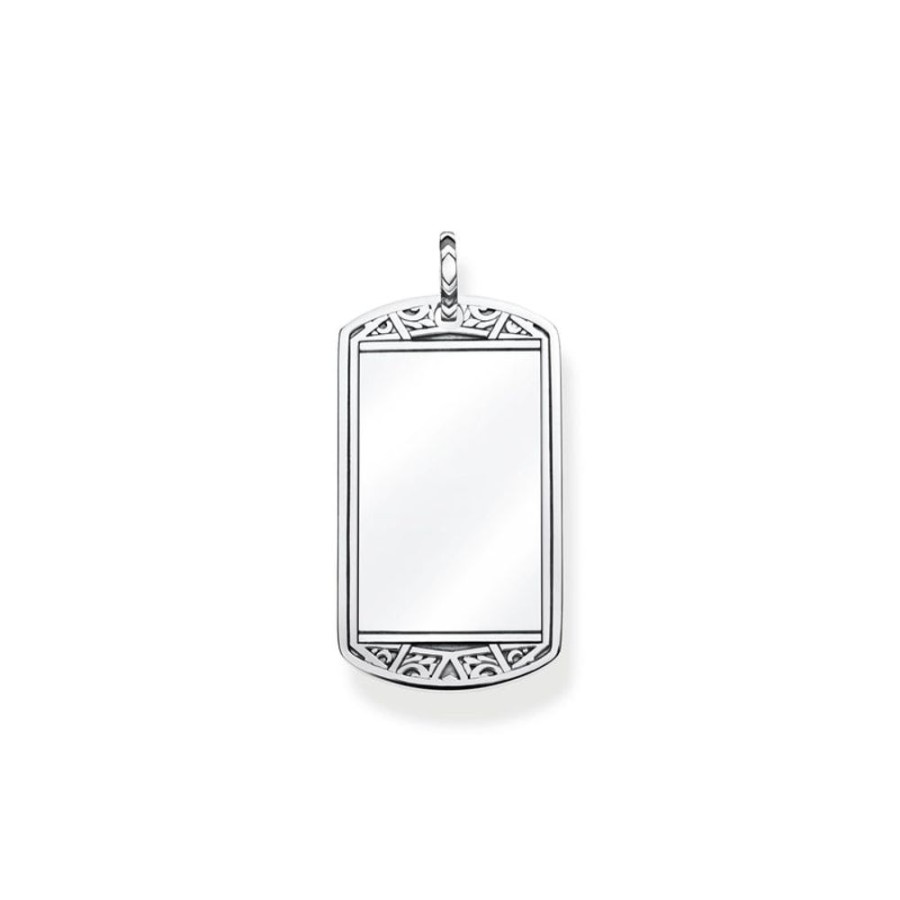 Jewellery Thomas Sabo | Thomas Sabo Pendant Dog Tag Tiger'S Eye