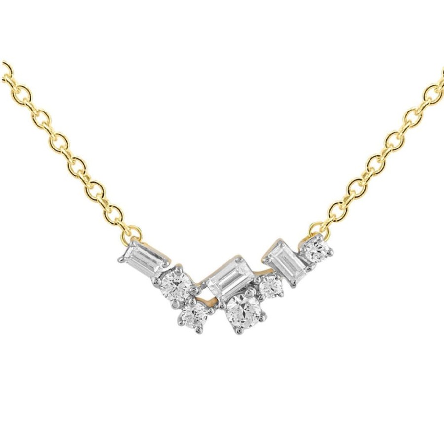 Jewellery Diamonds by WD | 9K Yellow Gold 0.15Ct Diamond Necklace