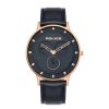 Watches Police | Berkeley Black Leather Strap Watch