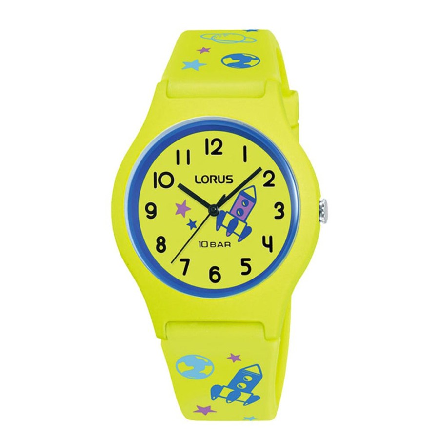 Watches Lorus | Youth Lime Space Silicone Watch