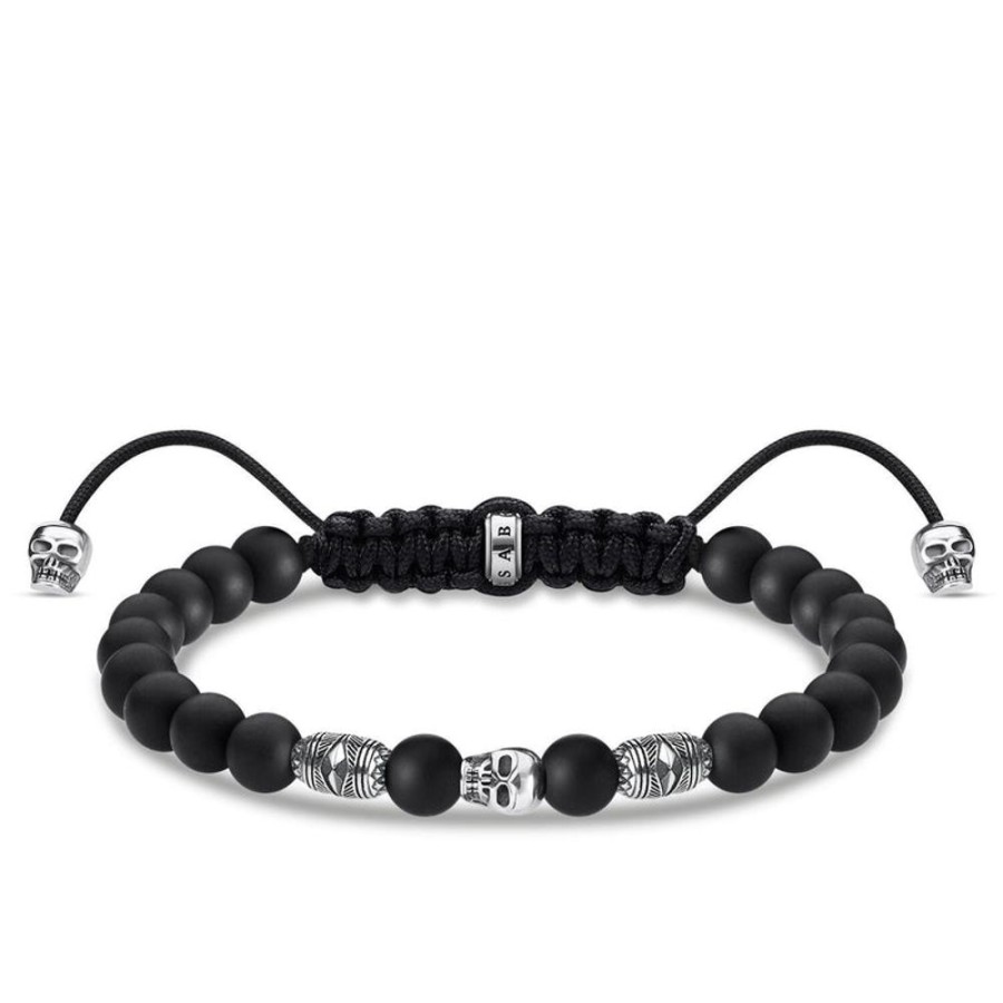 Jewellery Thomas Sabo | Bracelet Black Skull