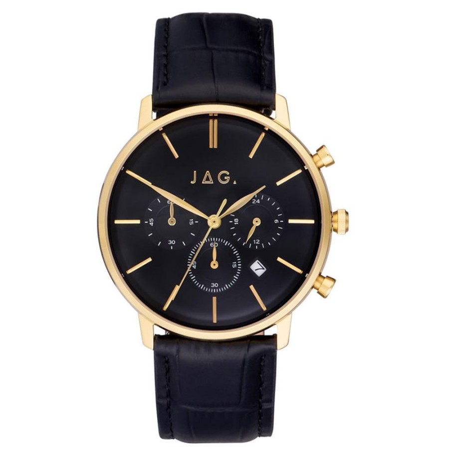 Watches Jag | Graeme Black Dial 43Mm Watch