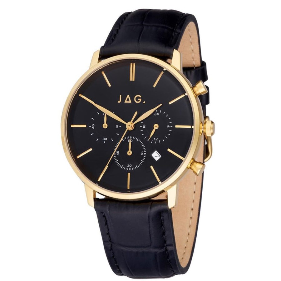 Watches Jag | Graeme Black Dial 43Mm Watch