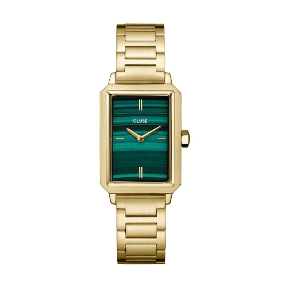 Watches Cluse | Fluette Green/Gold Link