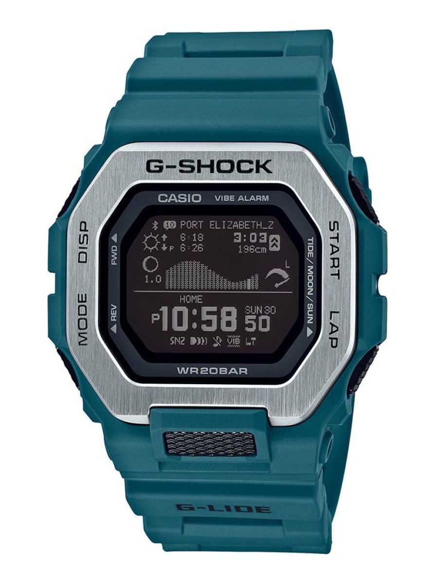 Watches G-Shock | G-Lide Professional Forest Green Surf Watch