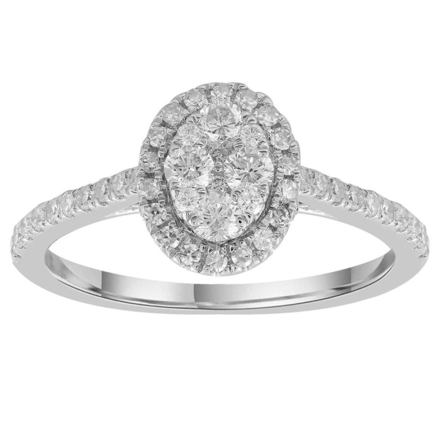 Jewellery Diamonds by WD | Ring With 0.5Ct Diamonds In 9K White Gold