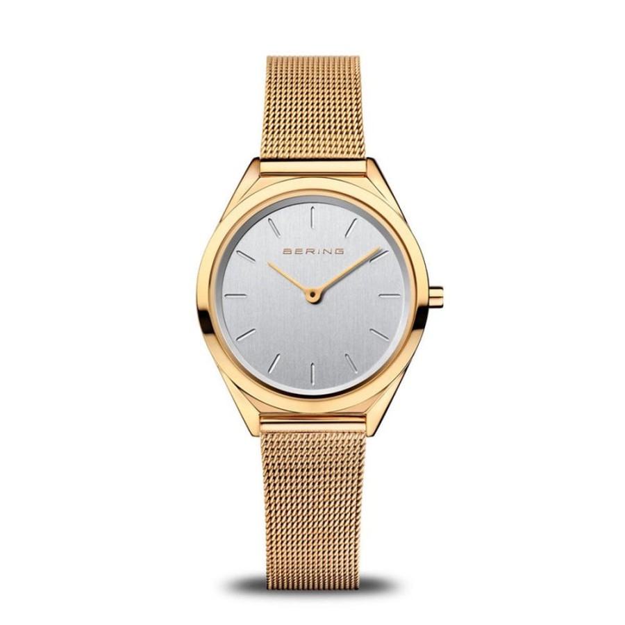 Watches Bering | Ultra Slim Polished Gold Watch