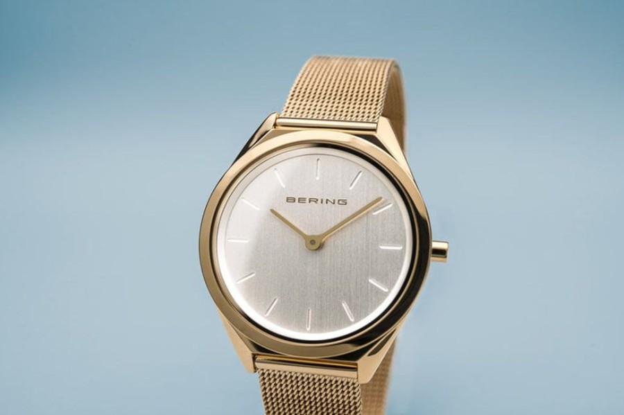 Watches Bering | Ultra Slim Polished Gold Watch