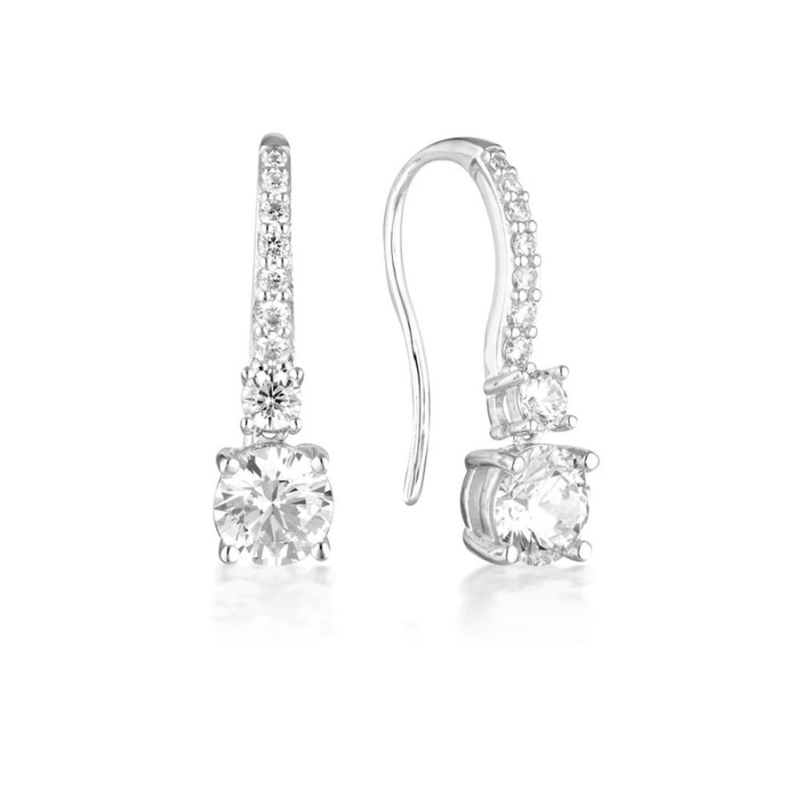 Jewellery Georgini | Georgini Iconic Bridal Daphne Earrings Silver