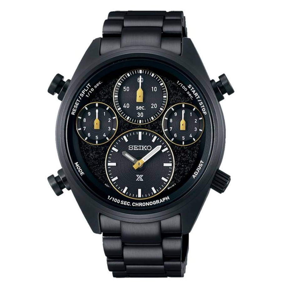 Watches Seiko Prospex | 1/100Th Limited Edition 4,000 Pieces Speedtimer All Black