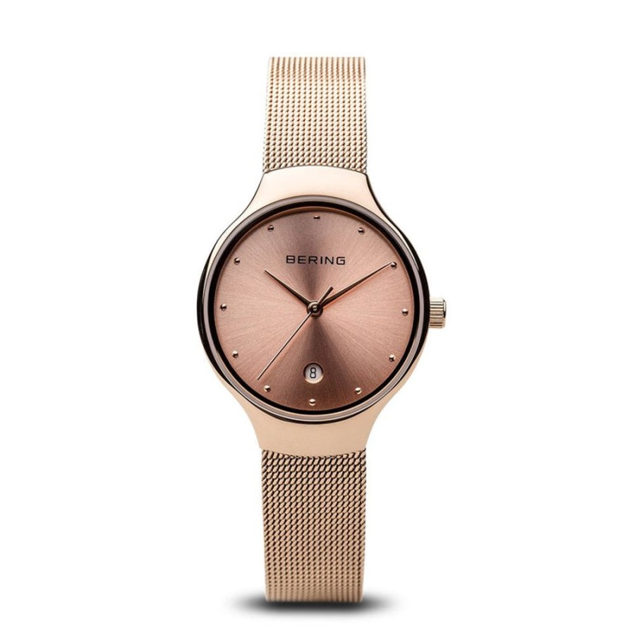 Watches Bering | Classic Polished Rose Gold 26Mm Watch