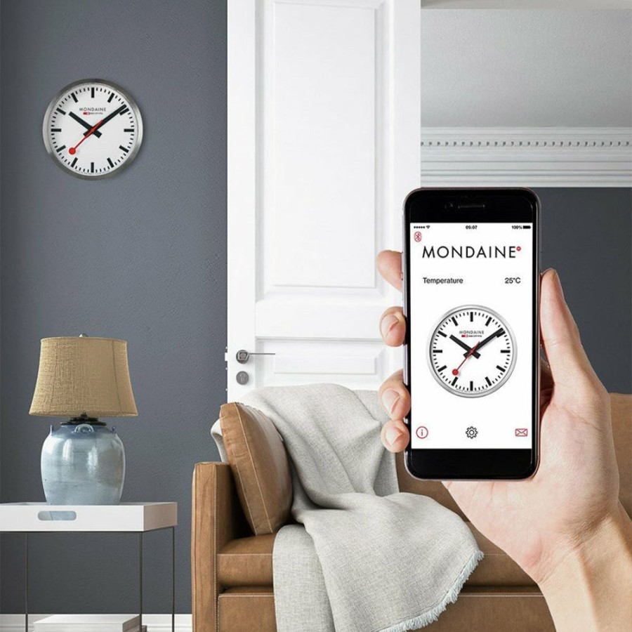 Watches Mondaine | Officaial Swiss Railways Smart Wifi Stop2Go Wall Clock