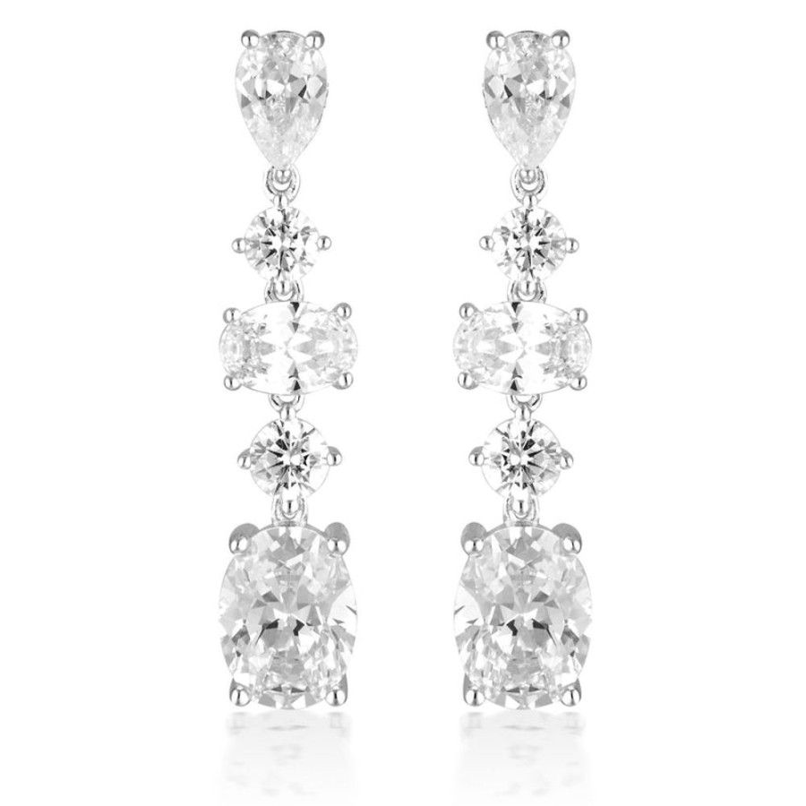 Jewellery Georgini | Georgini Iconic Bridal Christina Earrings Silver