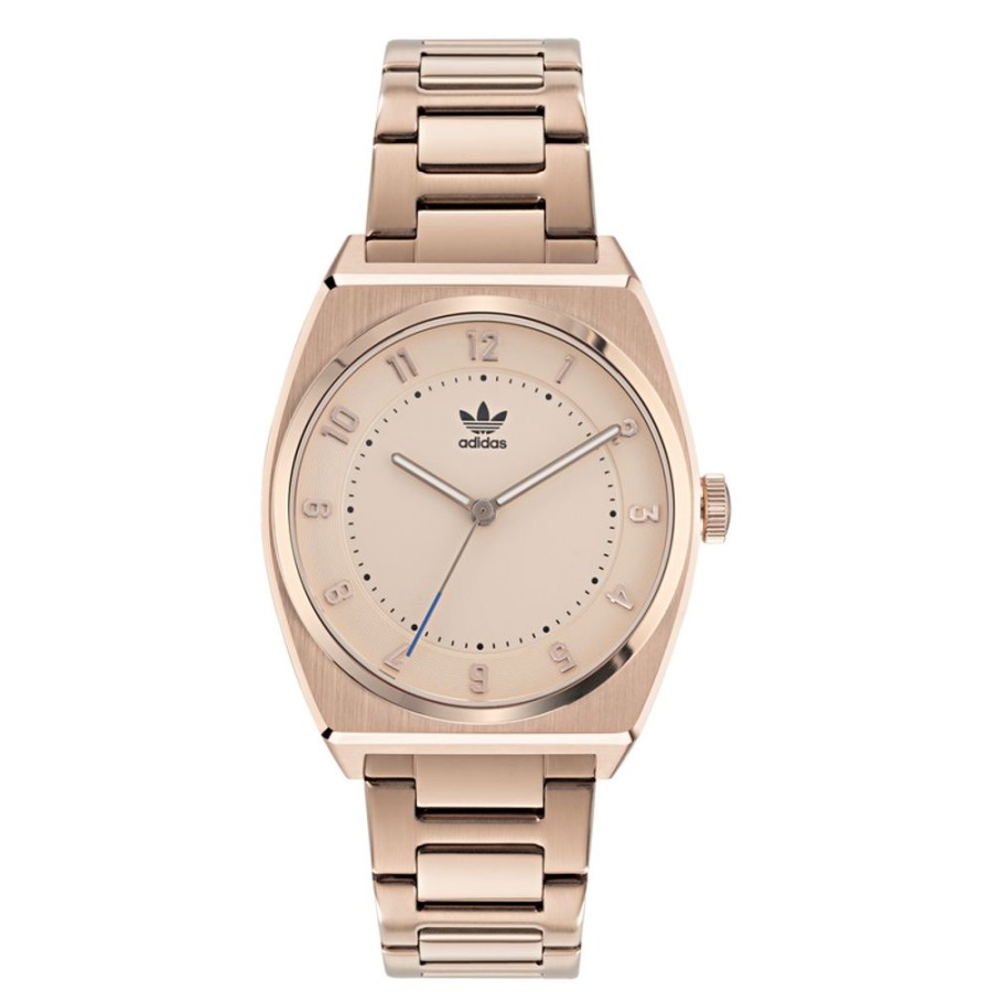 Watches Adidas | Code Two 38Mm Rose Gold Dial Watch