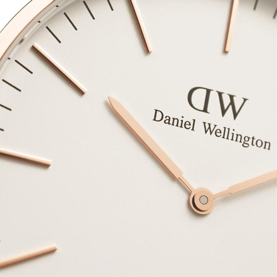 Watches Daniel Wellington | Classic 40Mm Men'S Durham White Watch