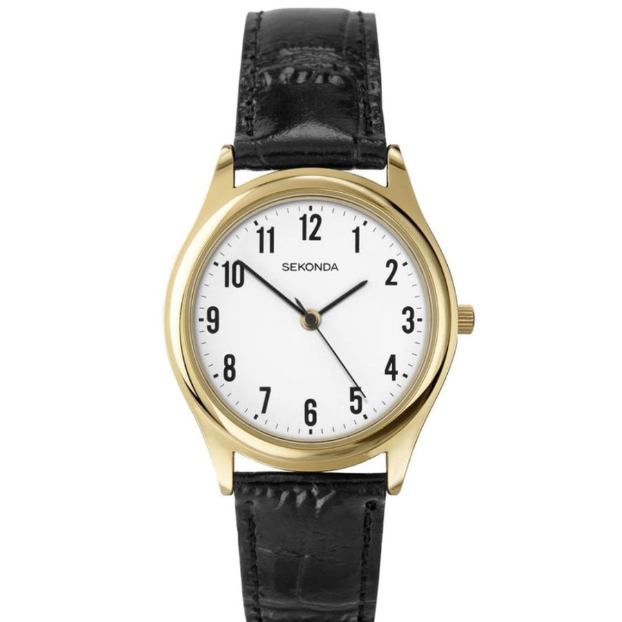 Watches Sekonda | Classic Leather Strap White Dial Watch