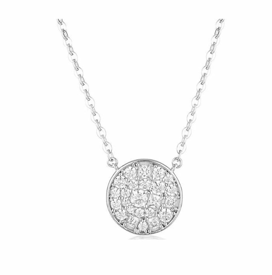 Jewellery Georgini | Mosaic Disc Pendant Silver