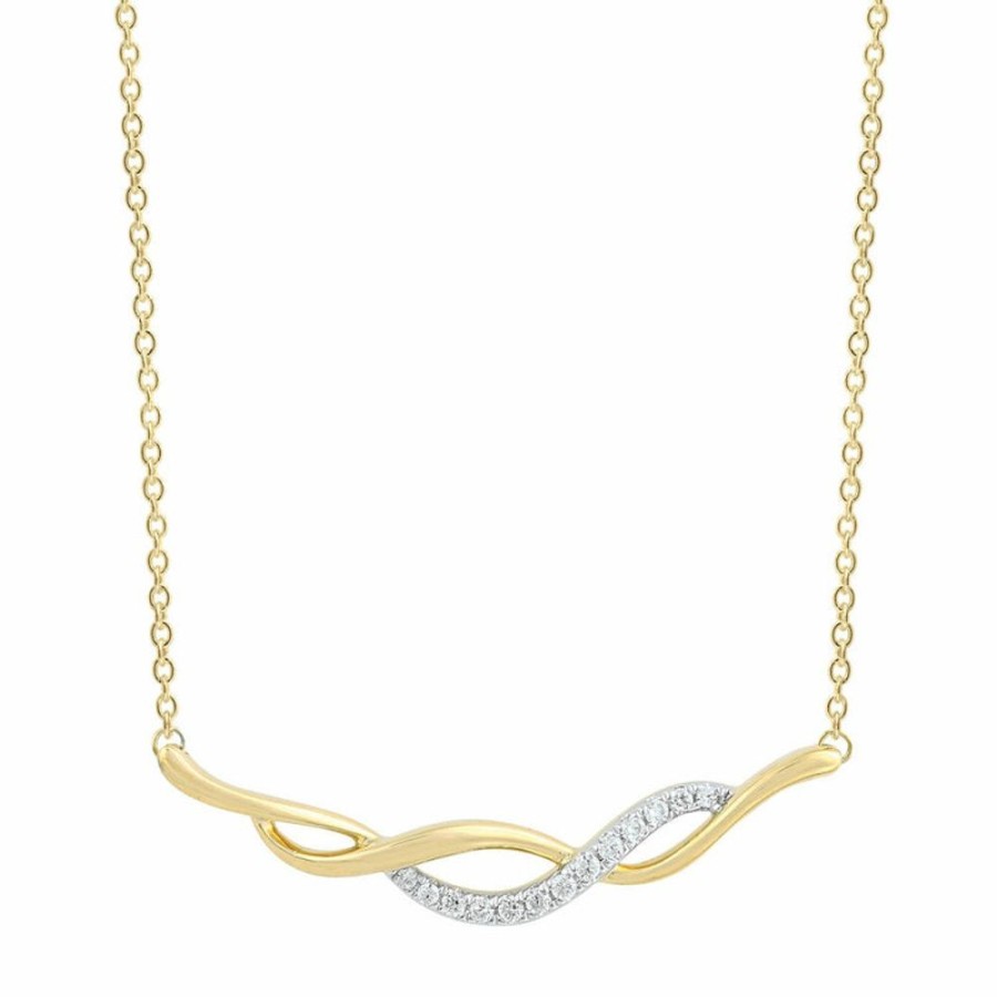 Jewellery Diamonds by WD | Necklace With 0.10Ct Diamonds In 9K Yellow Gold