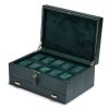 Accessories Wolf | British Racing Green 10 Piece Watch Box With Storage