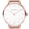 Watches Paul Hewitt | Modest White Sand Rg Mesh Watch