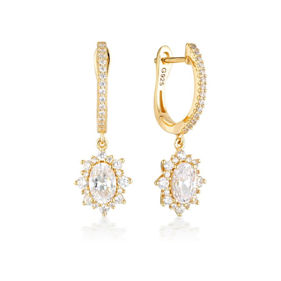 Jewellery Georgini | Georgini Iconic Bridal Eloise Earrings Gold