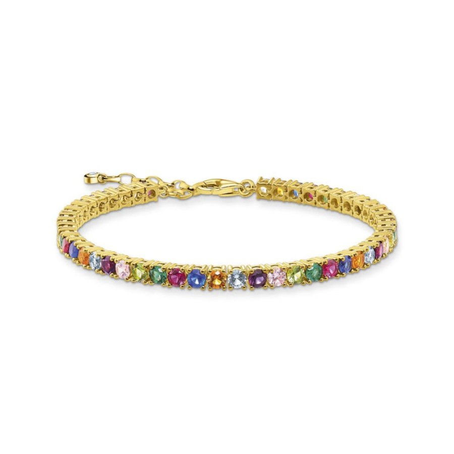 Jewellery Thomas Sabo | Bracelet Colourful Stones Gold