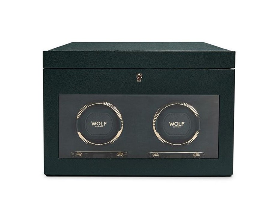 Accessories Wolf | British Racing Green Double Watch Winder