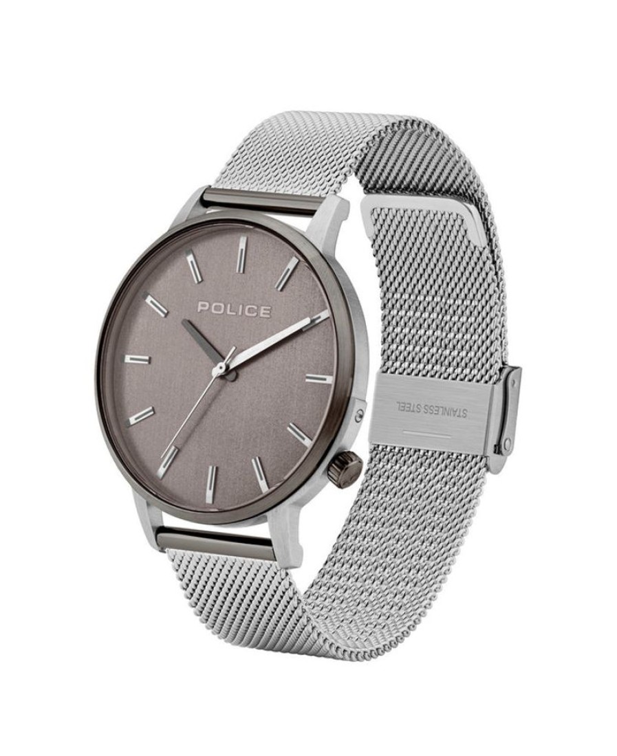 Watches Police | Marmol Silver Mesh Band Watch