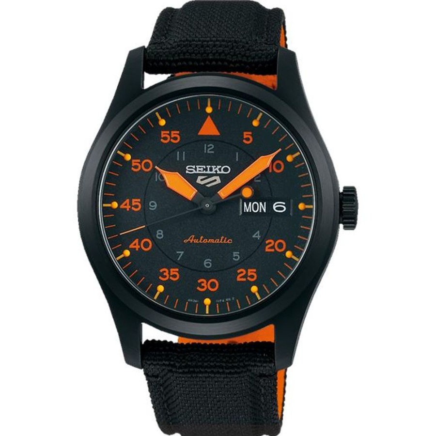 Watches Seiko | Sports Automatic Black Dial Nylon Band