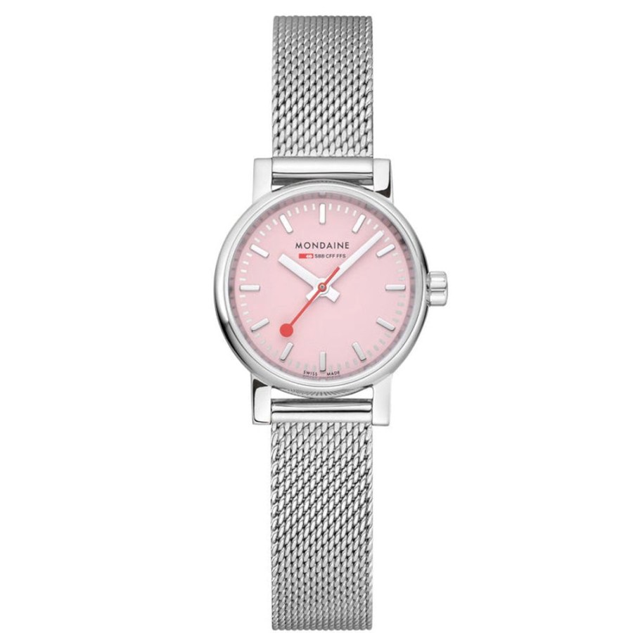 Watches Mondaine | Official Swiss Railways Evo2 26Mm Sunrise Pink Watch