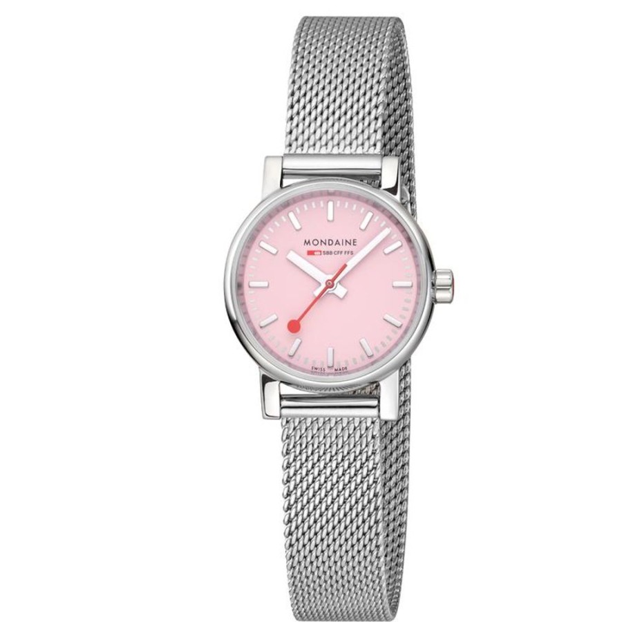 Watches Mondaine | Official Swiss Railways Evo2 26Mm Sunrise Pink Watch