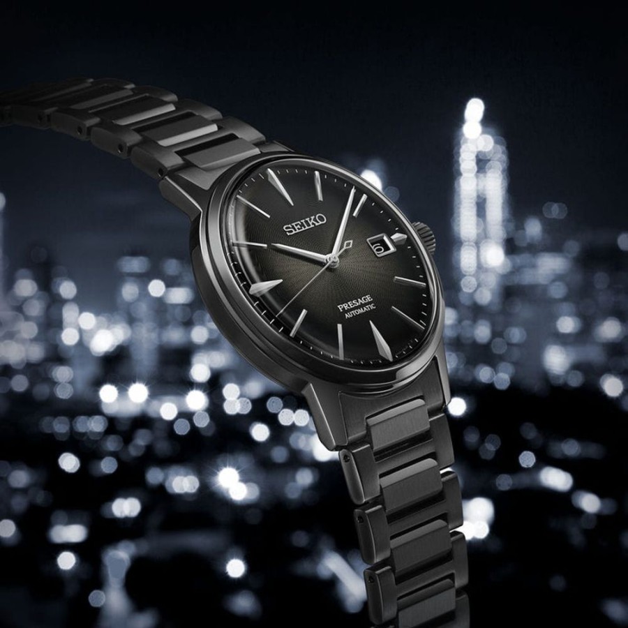 Watches Seiko | Presage Cocktail Time Automatic 50M Black Dial