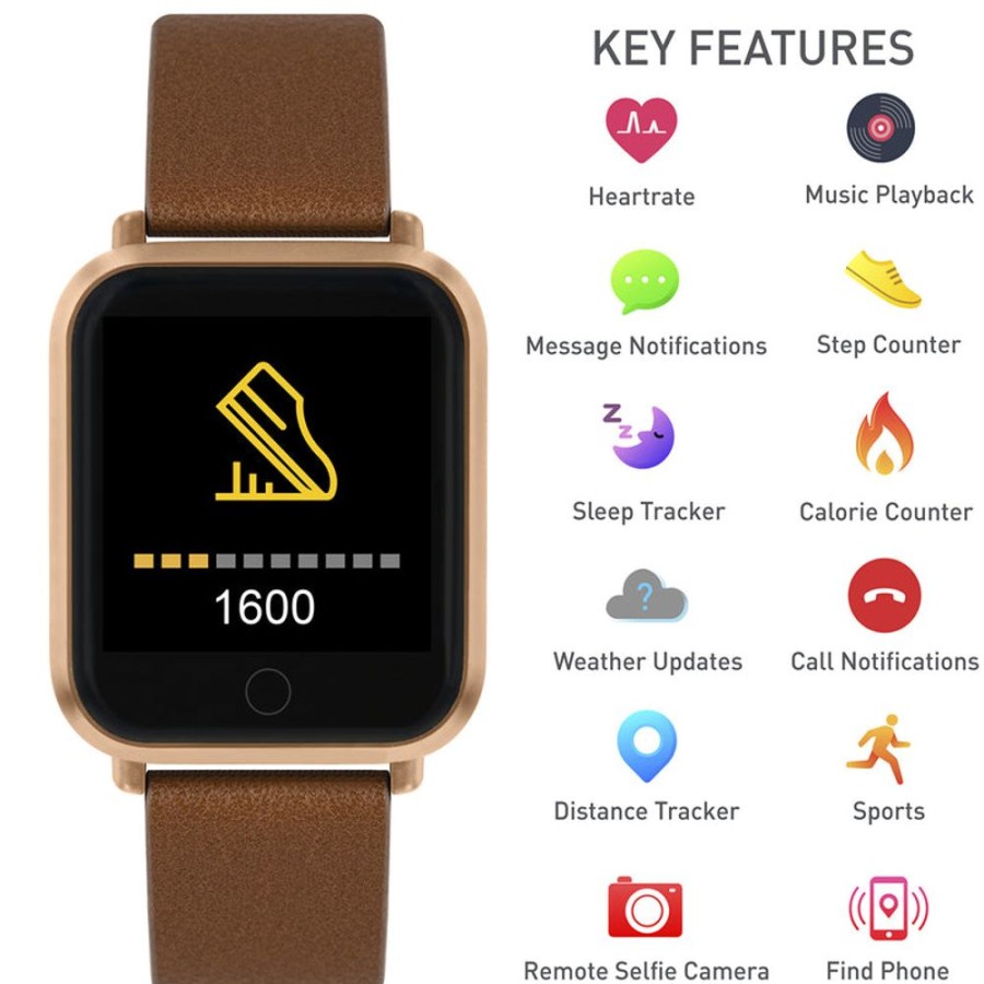 Watches Reflex Active | Series 6 Tan/Rose Gold Smart Watch