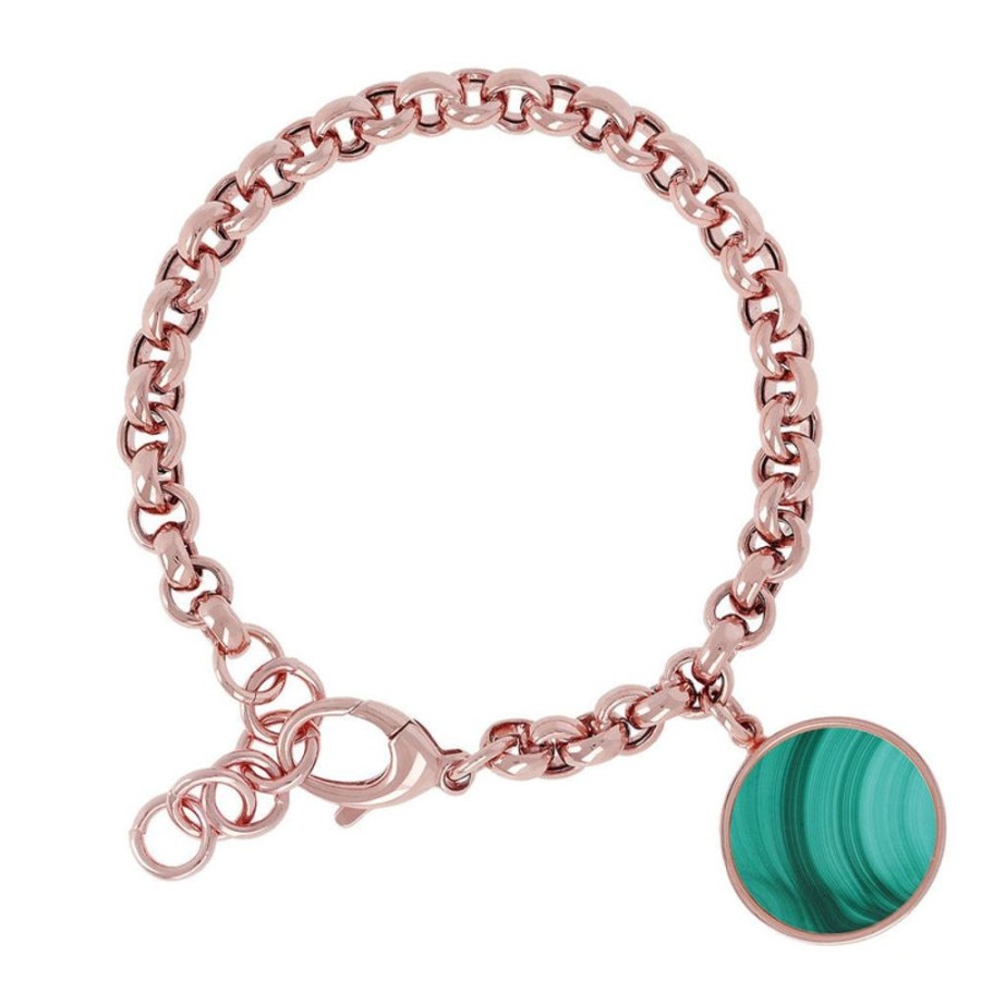 Jewellery Bronzallure | Rolo Bracelet With Gemstone Pendant