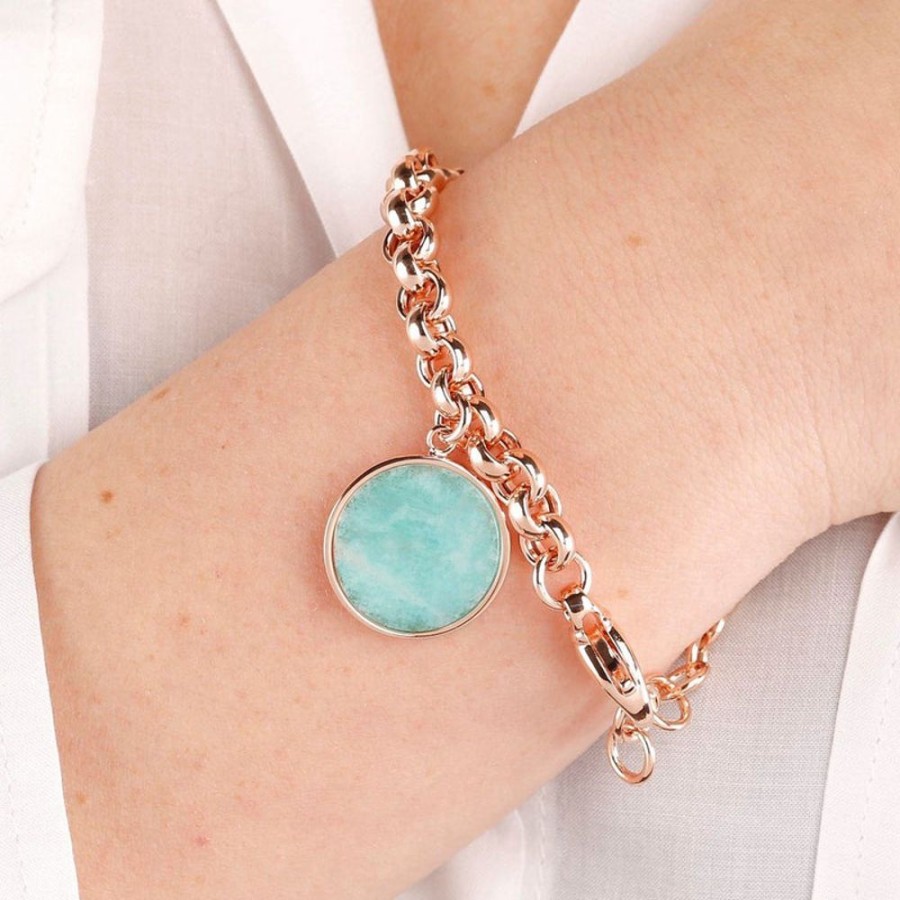 Jewellery Bronzallure | Rolo Bracelet With Gemstone Pendant