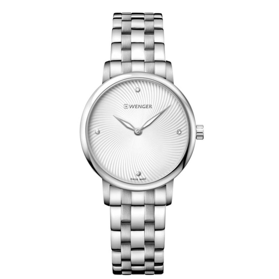 Watches Wenger | Urban Donnissima Silver Dial Stainless Steel Watch