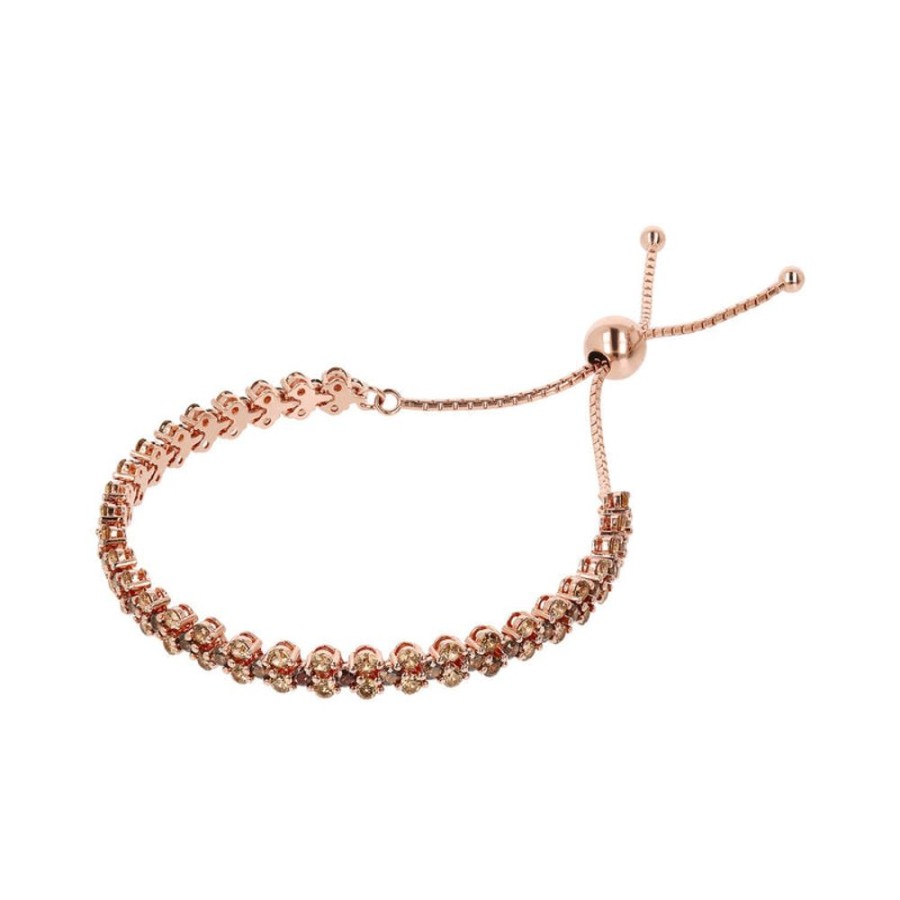 Jewellery Bronzallure | Altissima Brown Cubic Zirconia Tennis Bracelet