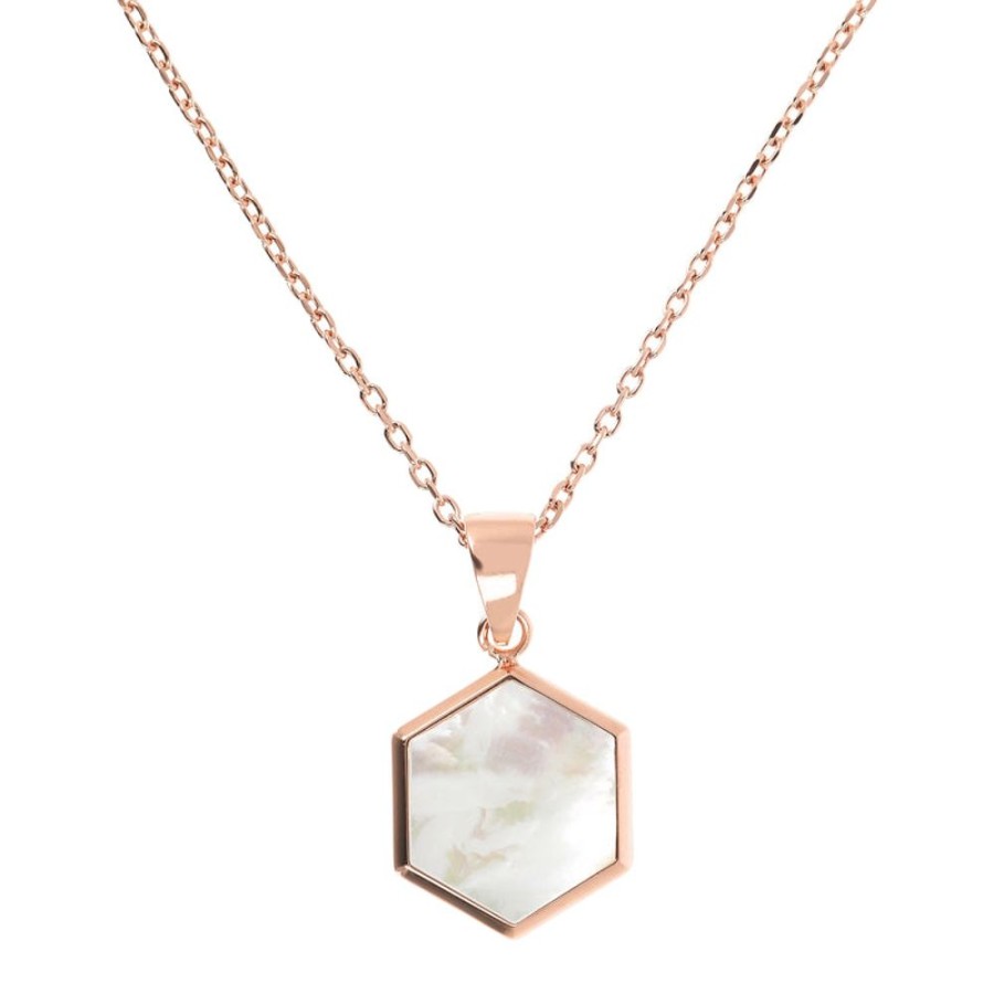 Jewellery Bronzallure | Small Hexagon Pendant Necklace